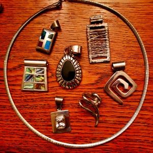 15 pc Women's Interchangeable Jewelry Set Gold & Silver